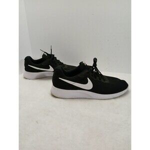 Nike Tanjun Black White Size 12 Women Running Shoes 812655-011 Sneakers Athletic